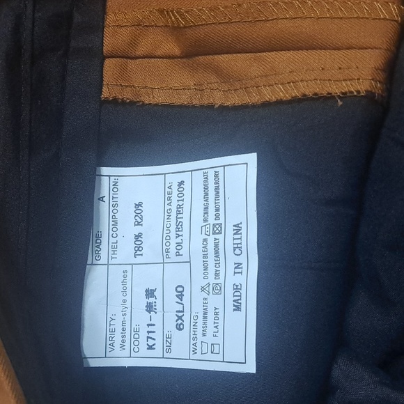 Mens burnt orange size 40 waist x 32 inseam. - Picture 3 of 3